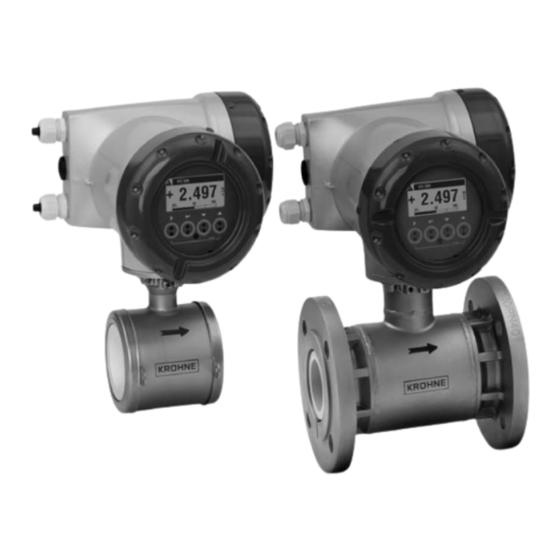 KROHNE OPTIFLUX 7300 Manual