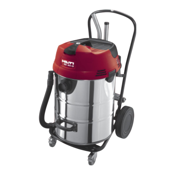 Hilti VC 60-U Manual De Instrucciones