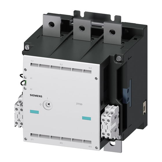Siemens SIRIUS 3TF69 Serie Instructivo