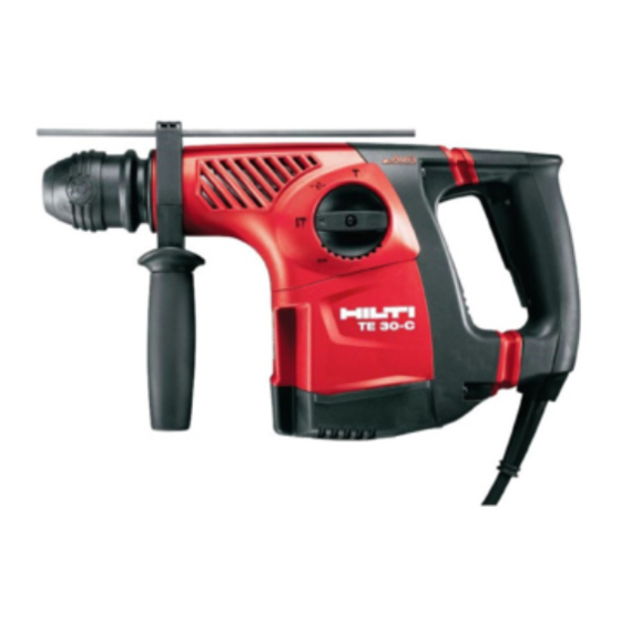 Hilti TE30 Manual De Instrucciones