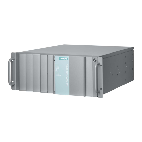 Siemens SIMATIC IPC847D Instrucciones De Servicio