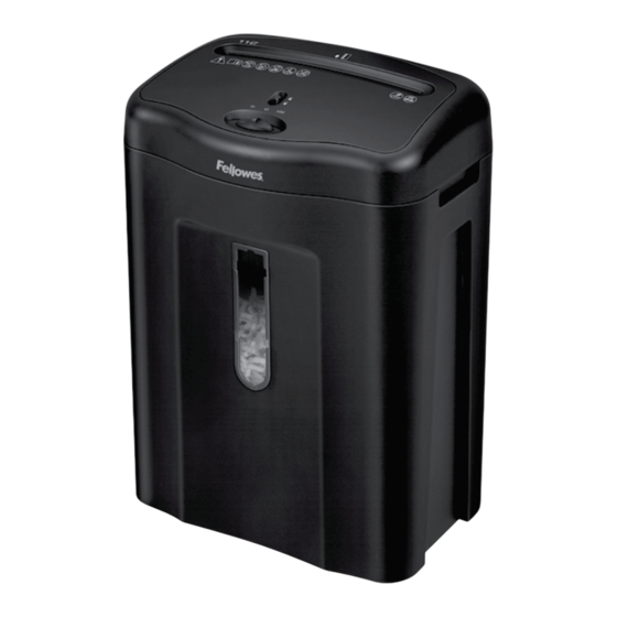 Fellowes Powershred 11C Guia Del Usuario