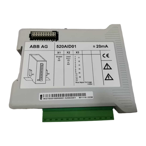 ABB 520AID01 Conexiones Y Configuración