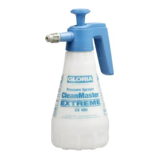 Gloria CleanMaster EXTREME 100 Manuales