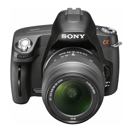 Sony DSLR-A290 Manual De Instrucciones