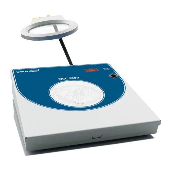 VWR avantor MCC 2000 Manual De Instrucciones