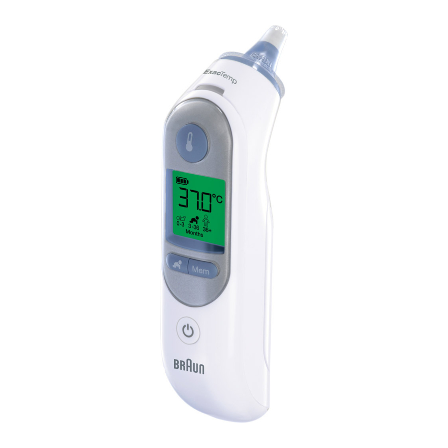 Braun ThermoScan IRT 6020 Manual De Instrucciones