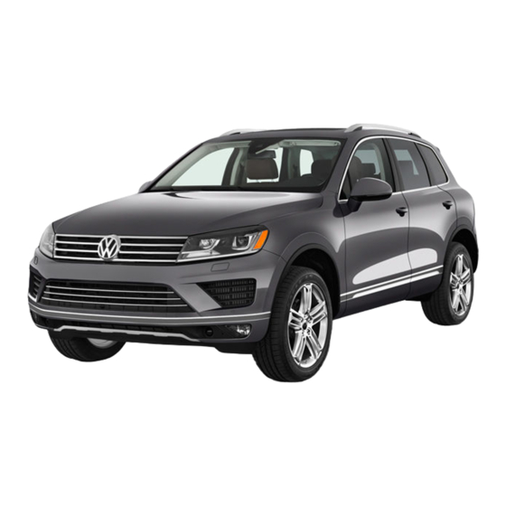 Volkswagen Touareg 2015 Manual De Instrucciones