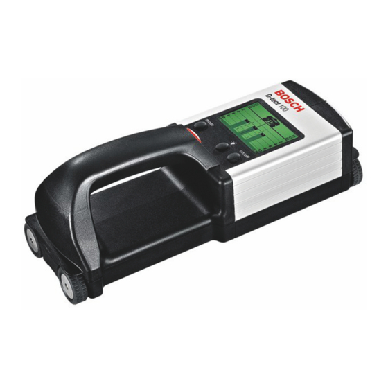 Bosch D-TECT 100 Manuales