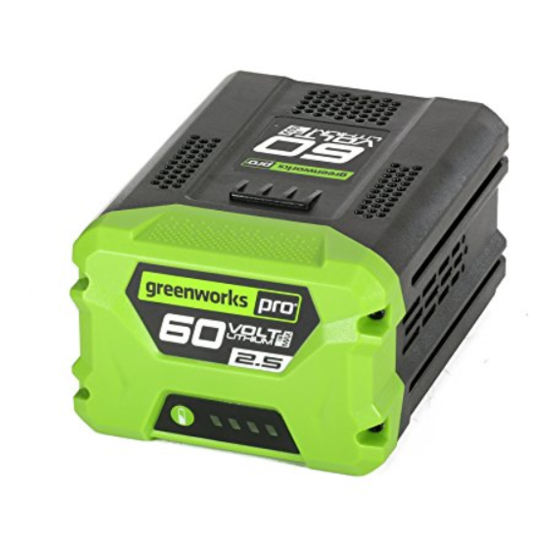 GreenWorks Pro UltraPower 60BA02 Manuales