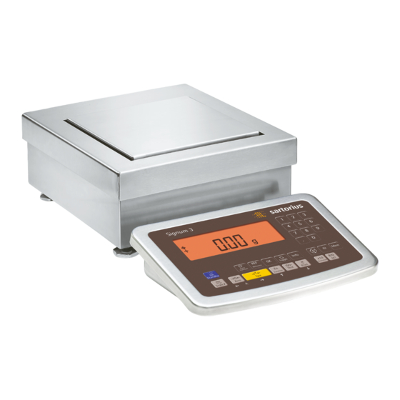 Sartorius Signum3 Ex Instrucciones De Manejo