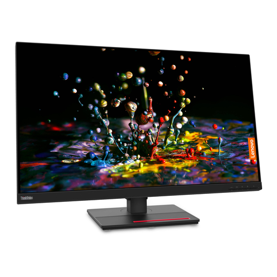 Lenovo ThinkVision P32p-20 Guia Del Usuario
