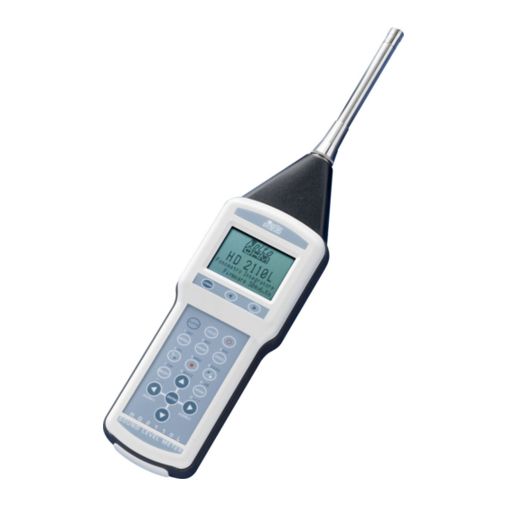 Delta OHM HD2110L Manual Del Usuario