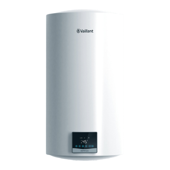 Vaillant eloSTOR plus VEH 30/5-5 Instrucciones De Funcionamiento