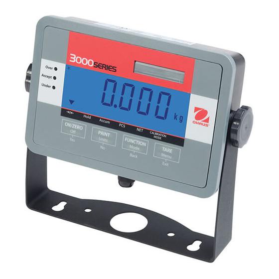 OHAUS 3000 Serie Instrucciones De Montaje