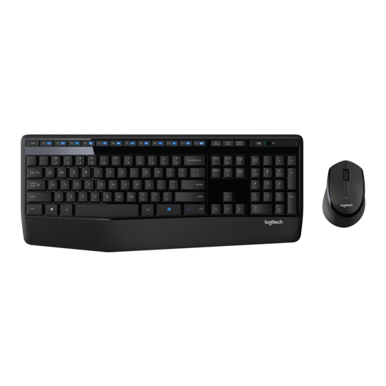 Logitech Combo MK345 Manuales