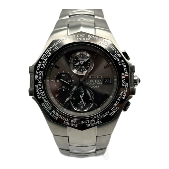 Seiko 5T82 Manual De Instrucciones