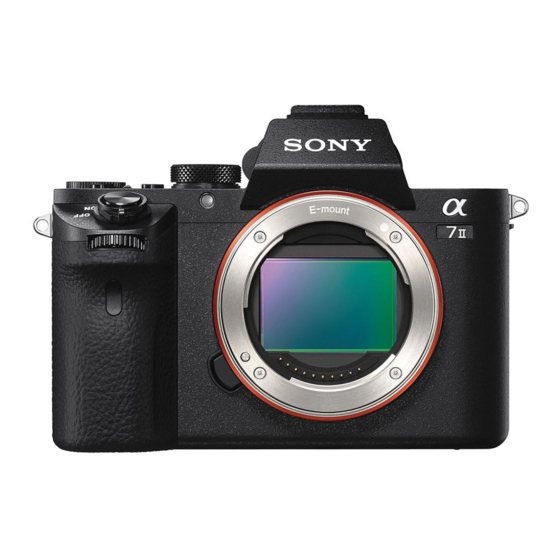 Sony ILCE-7M2 Manual De Instrucciones