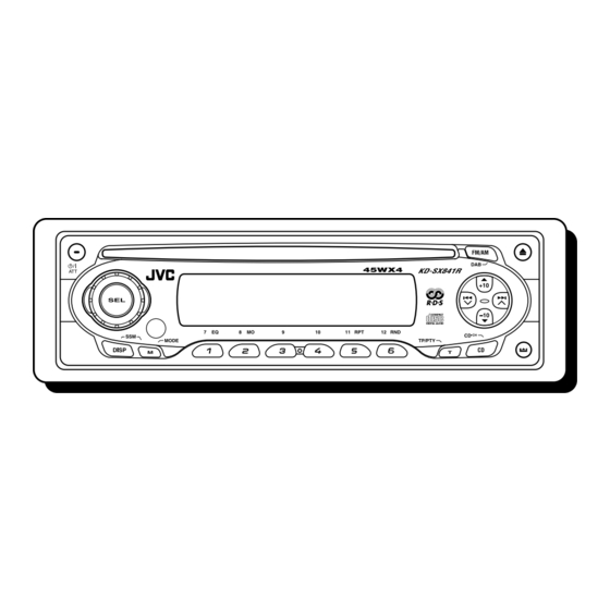 JVC KD-SX841R Manual De Instrucciones