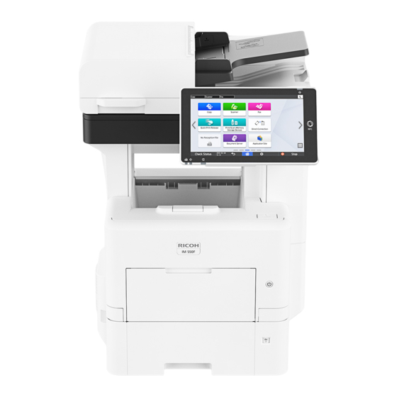 Ricoh IM 550 Serie Guia De Instalacion