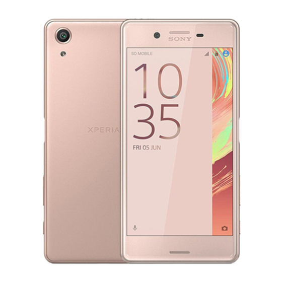 Sony Xperia X Performance Guia Del Usuario