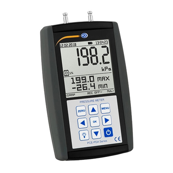 PCE Instruments PDA Serie Manual De Instrucciones