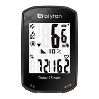 Bryton Rider 15 neo Manual Del Usuario