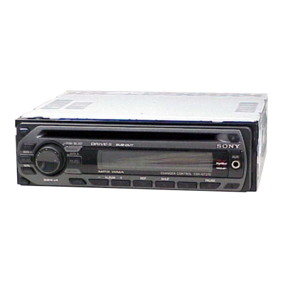 Sony CDX-GT32W Manual De Instrucciones