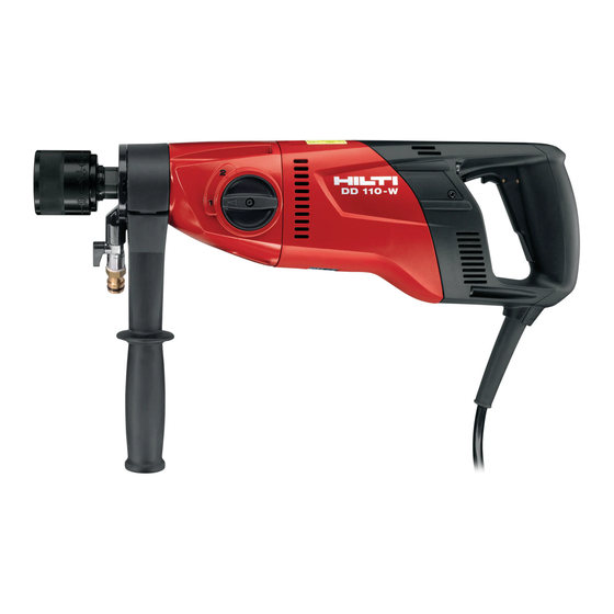 Hilti DD 110-W Manual Del Usuario