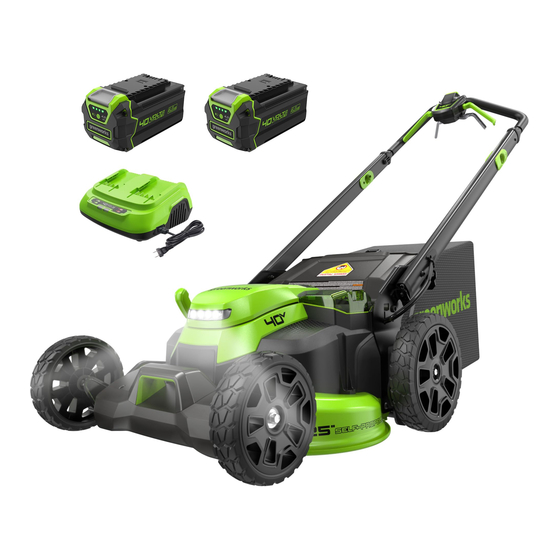 GreenWorks MO40L515 Manual Del Operador