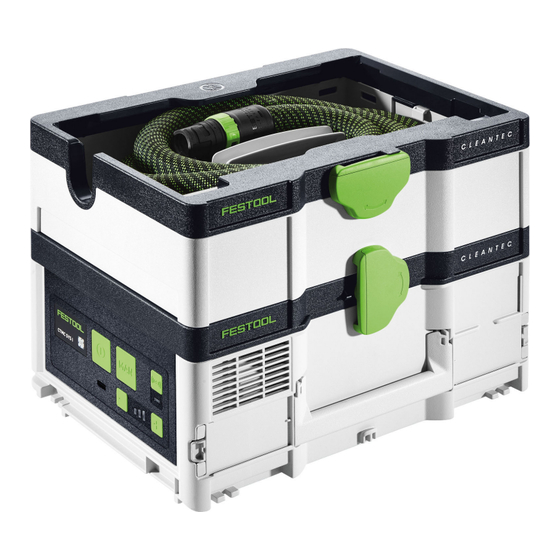 Festool CTC SYS I Manual De Instrucciones