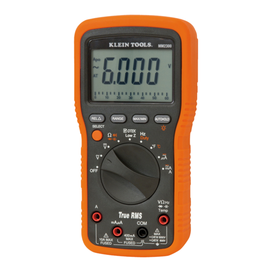 Klein Tools MM2300 Manual De Uso