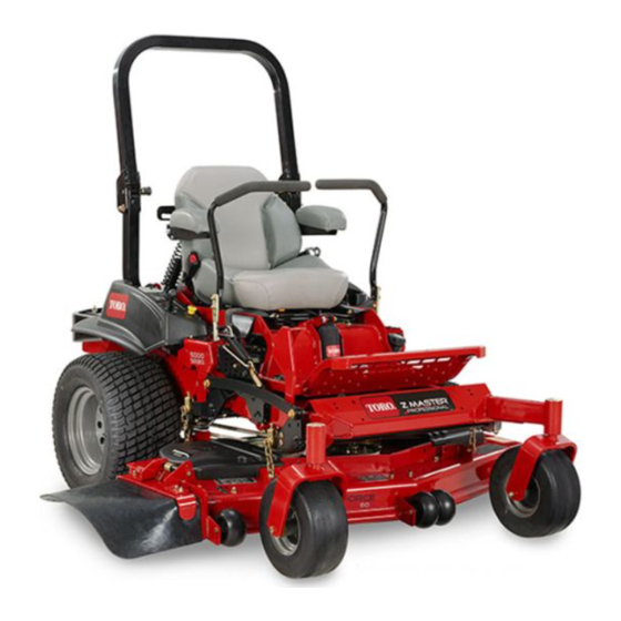 Toro Z Master Professional 5000 Serie Manual Del Operador
