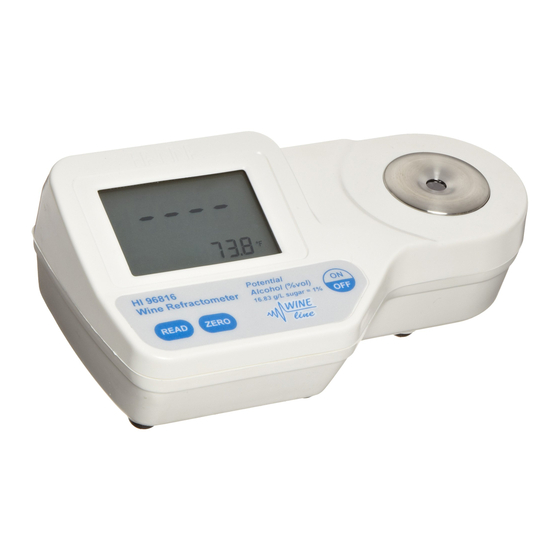 Hanna Instruments HI 96800 Guía Rápida
