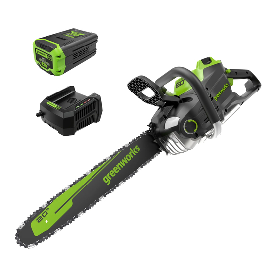 GreenWorks Pro ULTRAPOWER 60V CS60L810 Manual Del Operador