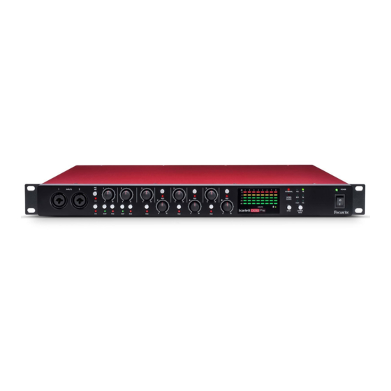 Focusrite Scarlett OctoPre Guia Del Usuario