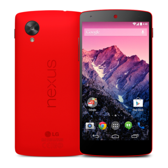 LG nexus 5 Guia De Inicio Rapido