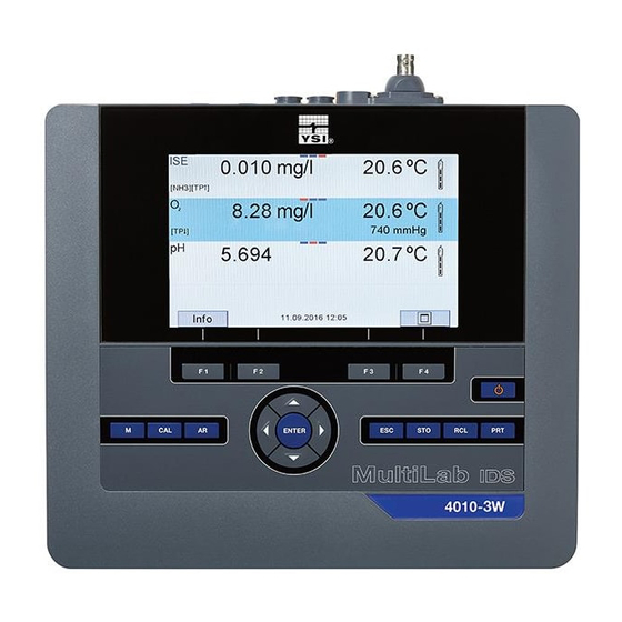 YSI MultiLab 4010-3W Instrucciones De Operación
