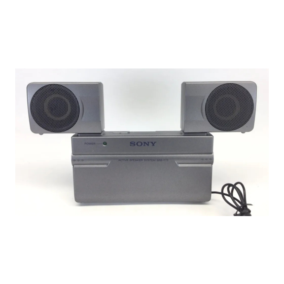 Sony SRS-T77 Manual De Instrucciones