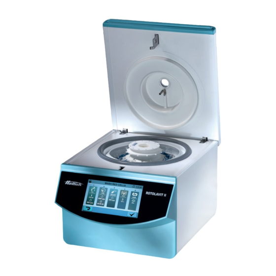 Hettich Rotolavit II Manual De Instrucciones