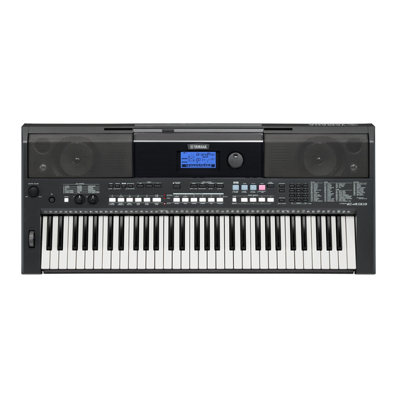 Yamaha PSR-E433 Manual De Instrucciones