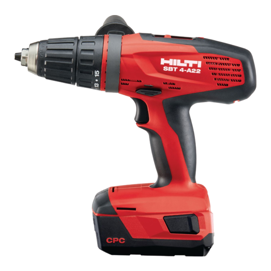 Hilti SBT 4-A22 Manual De Instrucciones