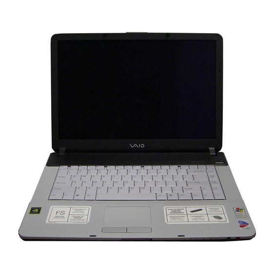 Sony Vaio VGN-A Manuales