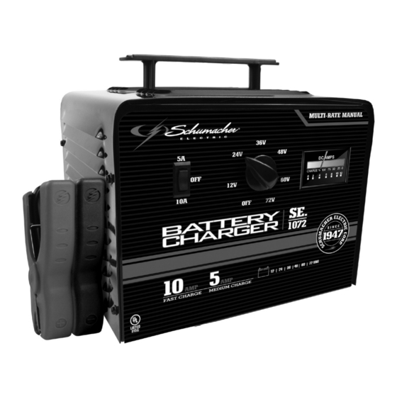 Schumacher Electric SE-1072 Manual Del Usuario