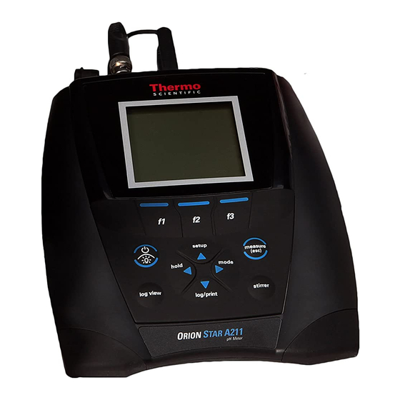 Thermo Scientific Orion Star A210 Series Manual De Usuario