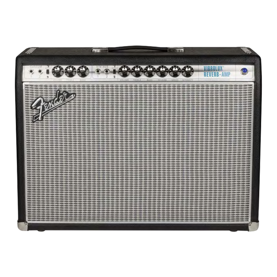 Fender Vibrolux Reverb-Amp Manual De Instrucciones