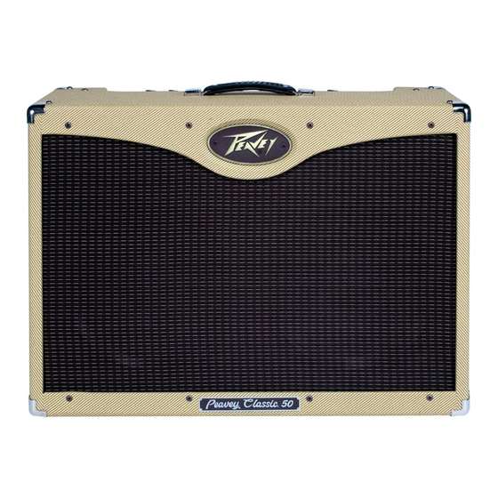 Peavey Classic 50  212 Manual De Instrucciones