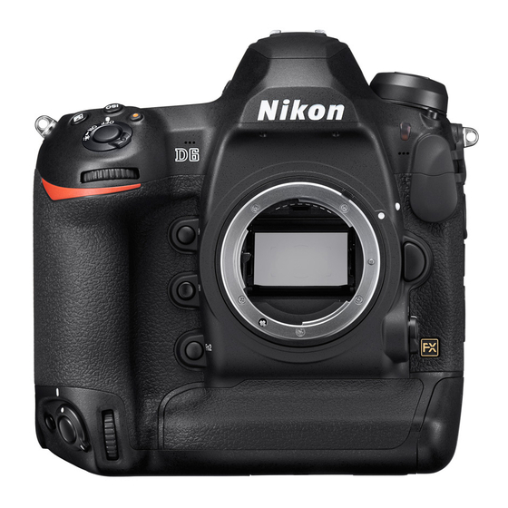 Nikon D6 Manual De Referencia