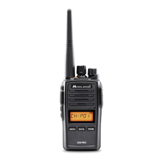 Midland G18 PRO Manual De Instrucciones
