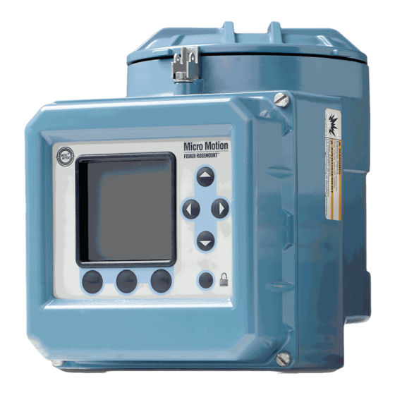 Emerson Micro Motion 3500 Guía De Referencia Rápida